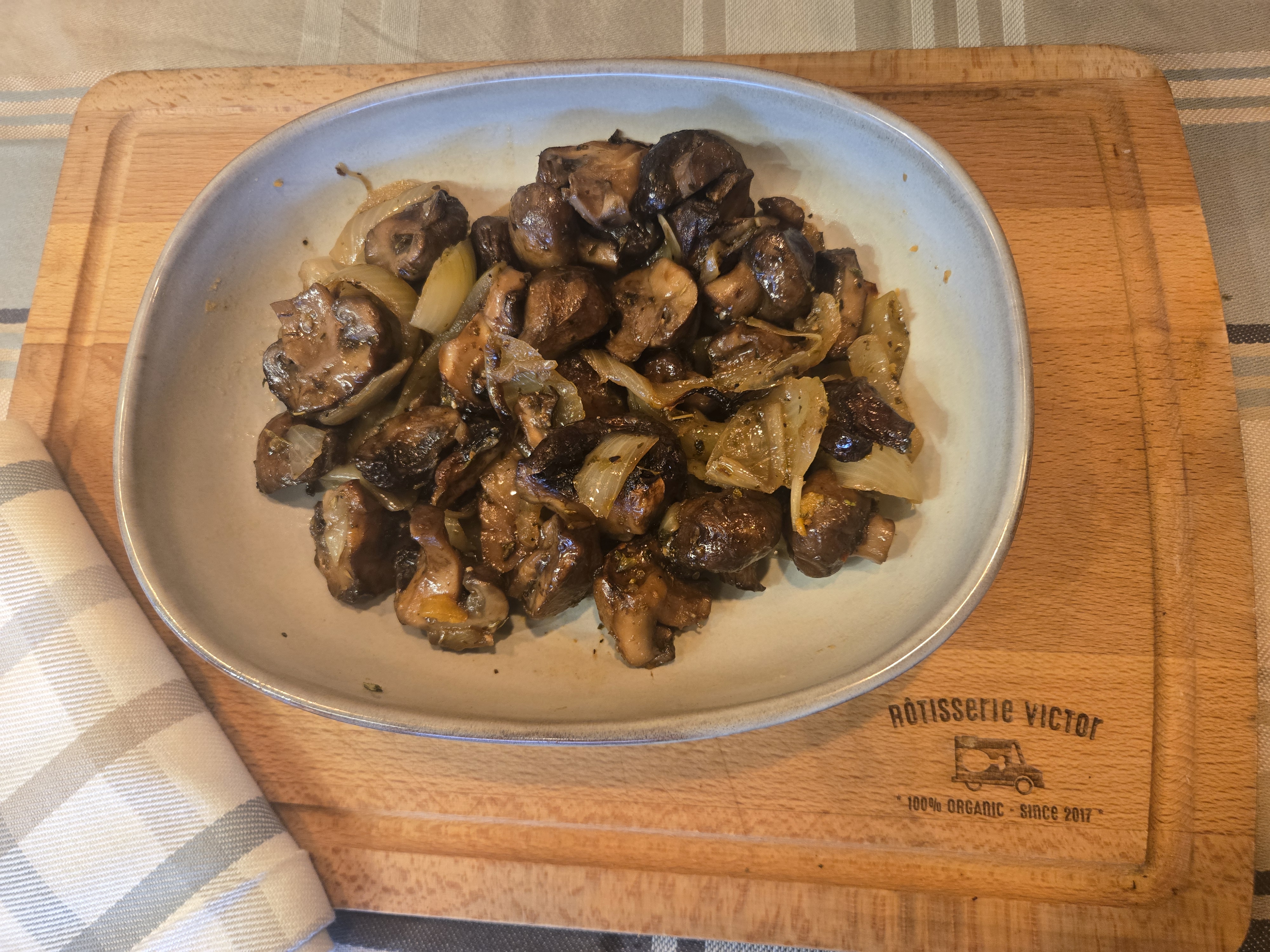 Champignons Bio rôtis au four