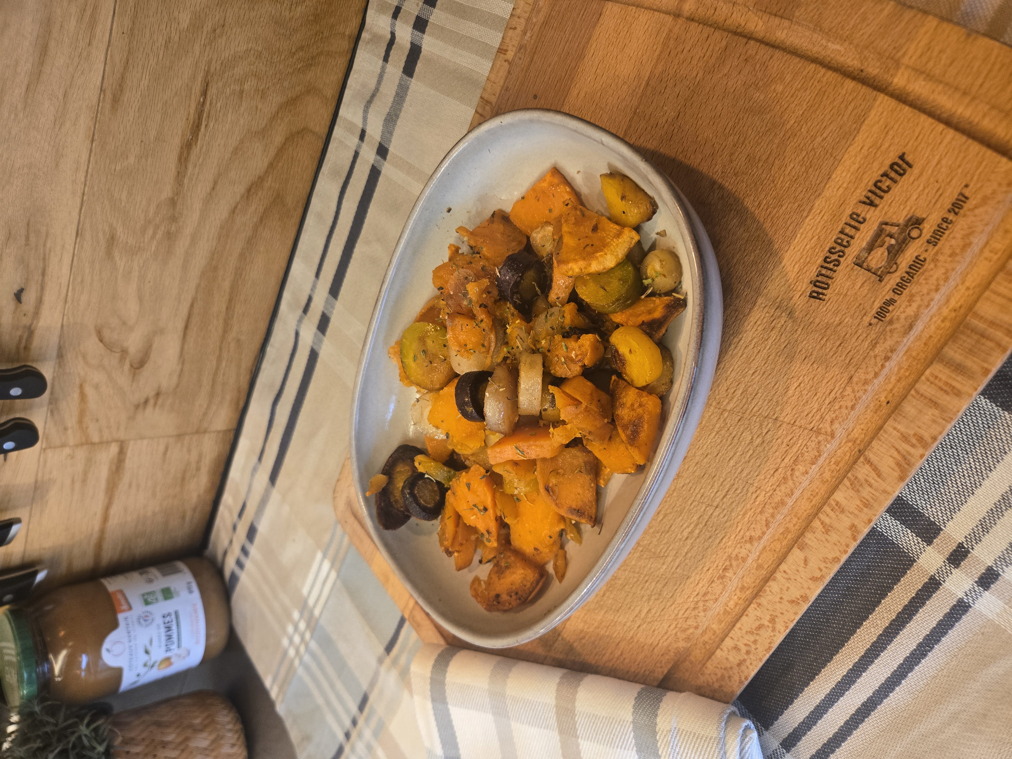 Mélange Bio de carottes et patates douces rôti au four